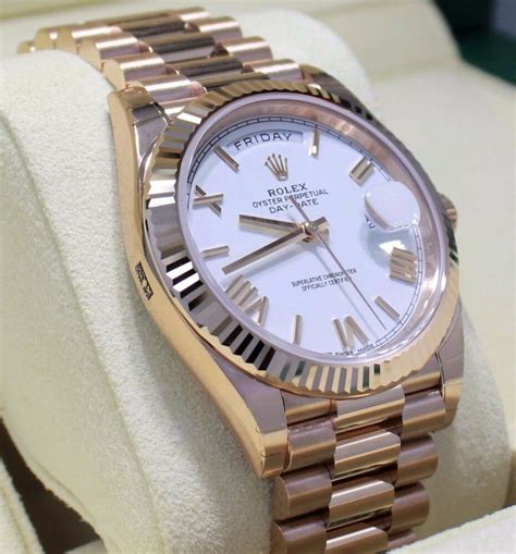 vintage rose gold rolex president|rolex ref 228235 price.